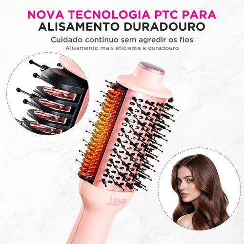 Escova Modeladora Térmica Inteligente YOYA (6 em 1)