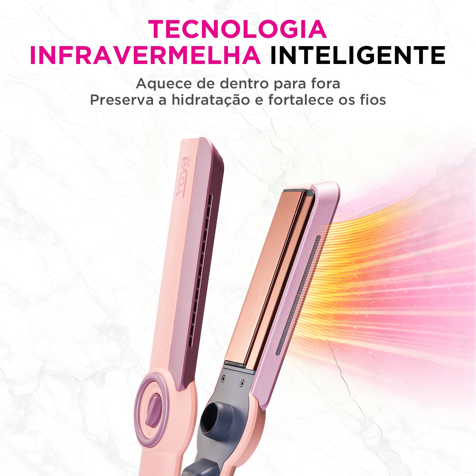 Prancha Alisadora Inteligente YOYA (Titânio)